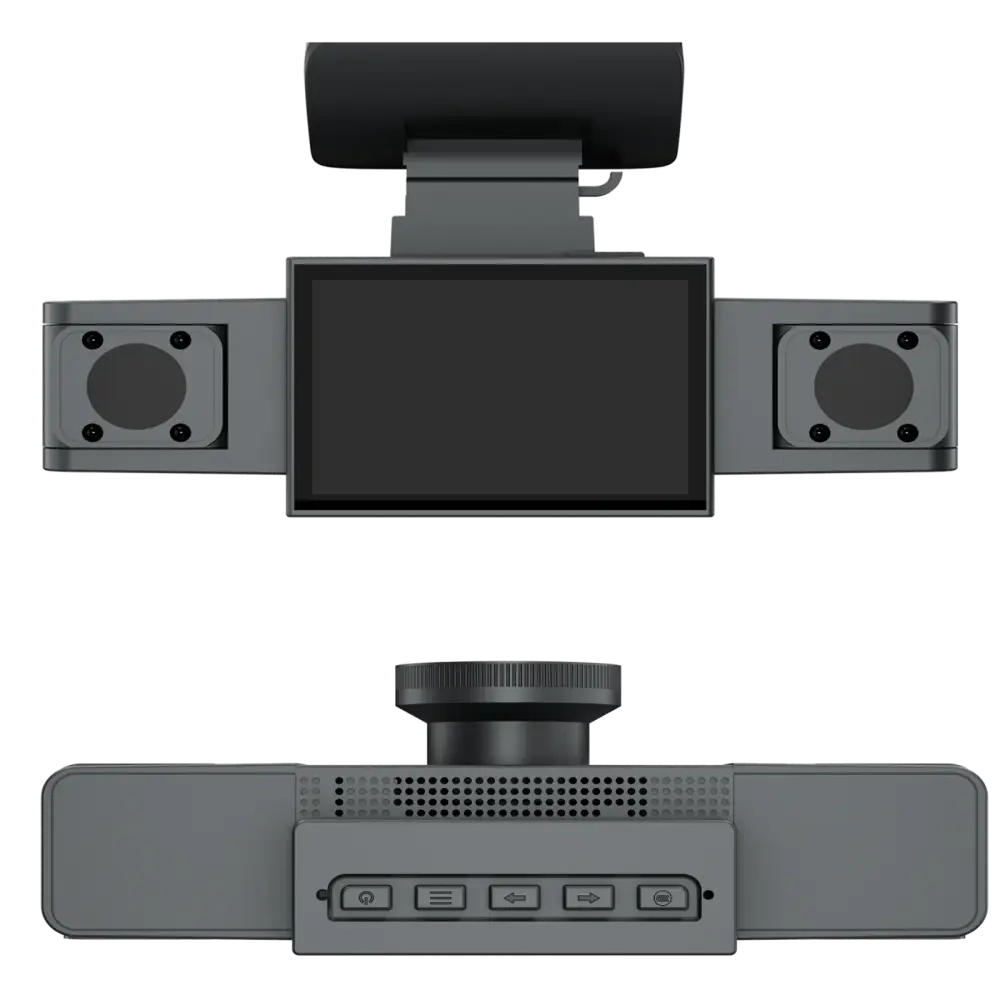 Three-Lens Car Camera with 24H Parking Monitor - HBC