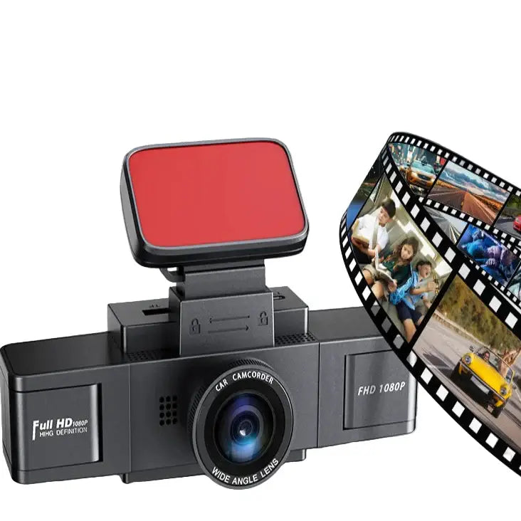 Three-Lens Car Camera with 24H Parking Monitor - HBC