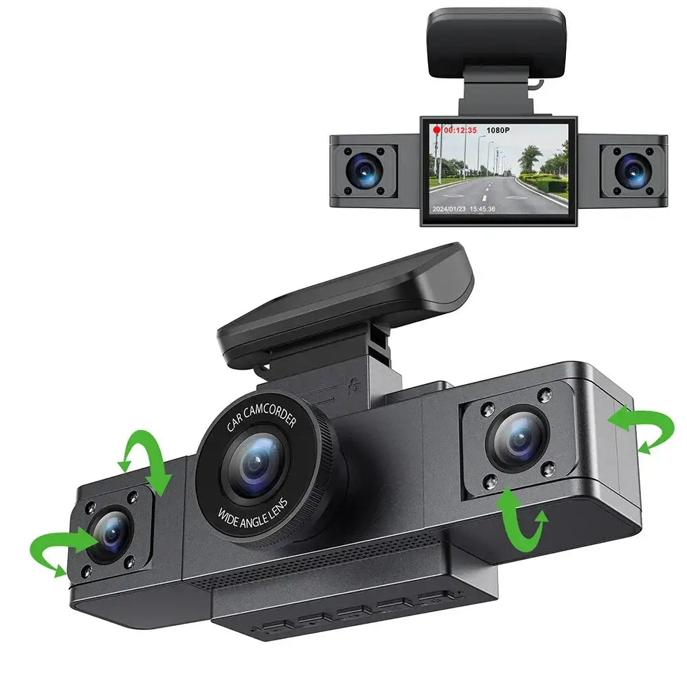 Three-Lens Car Camera with 24H Parking Monitor - HBC