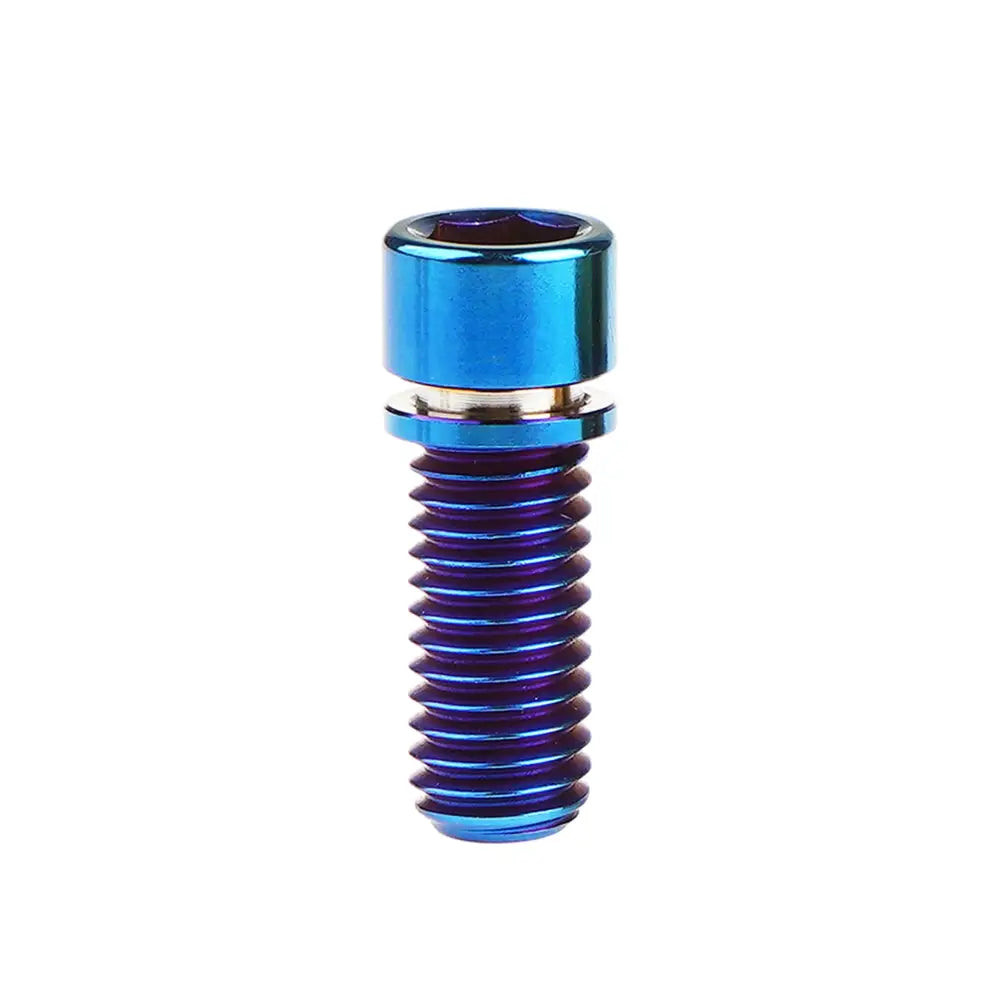 Titanium M7 / M8 in 20mm / 25mm options Allenkey Bolts with Washers for Motorcycles E-Scooters & more (6 colours
