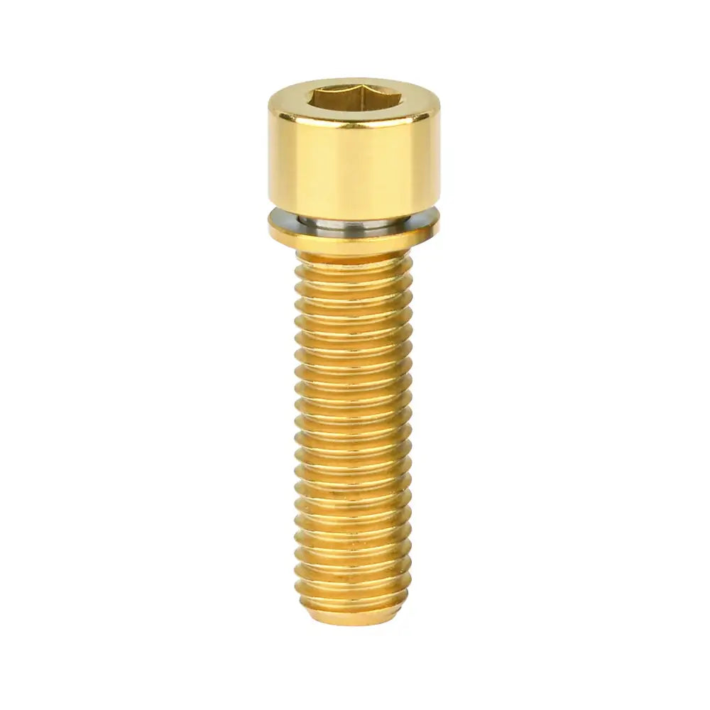 Titanium M7 / M8 in 20mm / 25mm options Allenkey Bolts with Washers for Motorcycles E-Scooters & more (6 colours