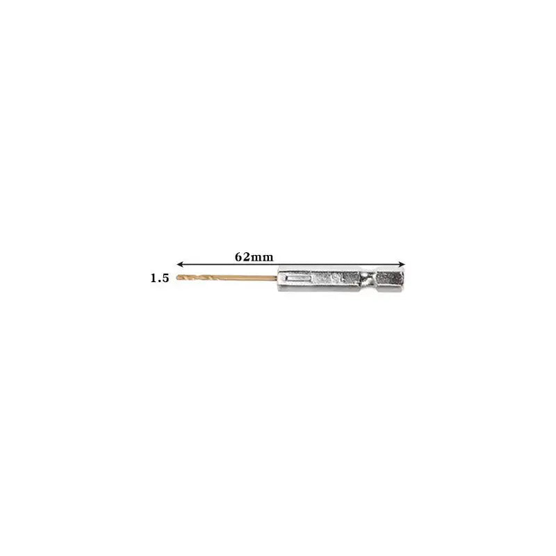 Titanium Twist Drill Bit Set – Hex Shank 1.5–6.5mm (available in single piece & all in one pack) - 1.5 - HBC