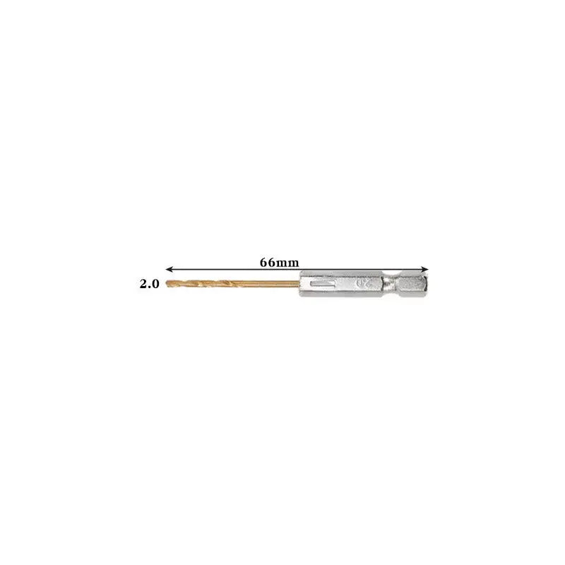 Titanium Twist Drill Bit Set – Hex Shank 1.5–6.5mm (available in single piece & all in one pack) - 2.0 - HBC
