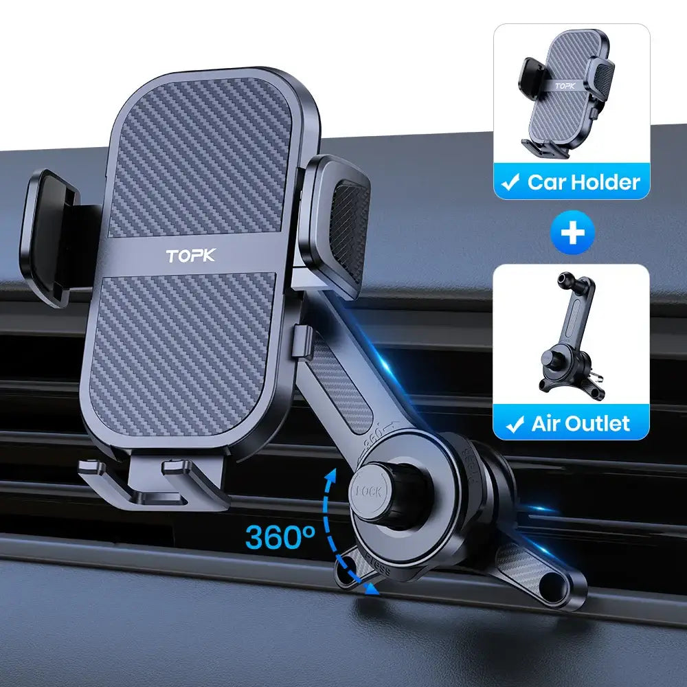 TOPK Premium Automotive Smartphone Mount - Air Vent 2