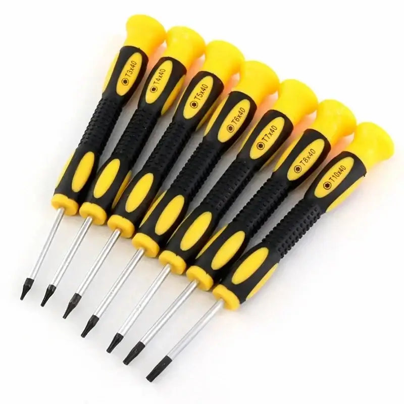 Torx Screwdriver Bit Set (1/7pcs) – T3–T10 (8 different types available) - 7pcs - HBC