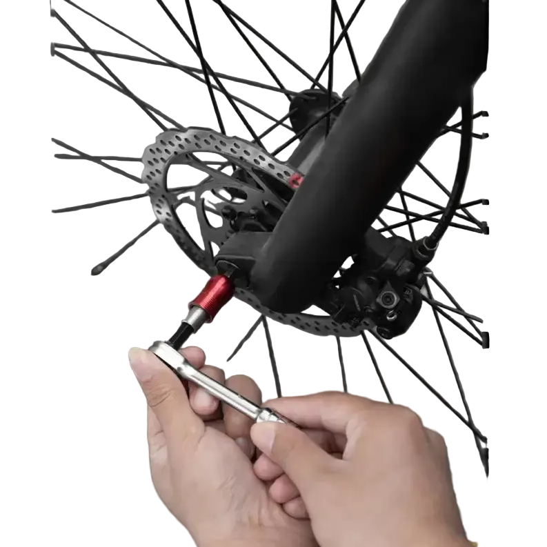 TOSUOD 1/4’’ Two-Way Ratchet Wrench Set Mini Ratchet & Quick Connect Rods Foldable Bicycle Repair Kit S2 Bits & Tire