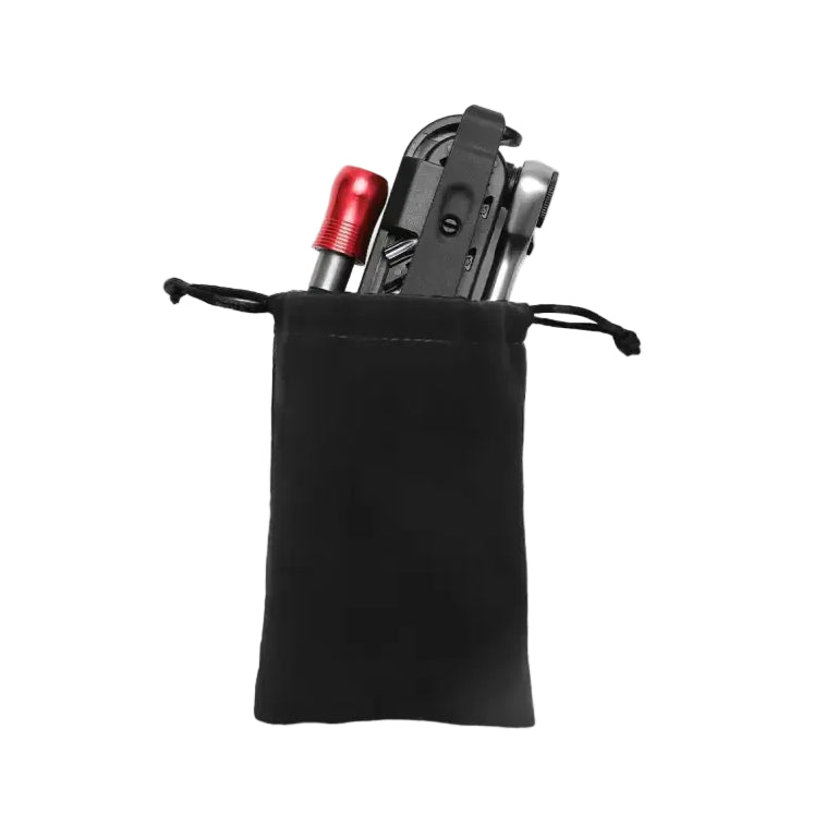 TOSUOD 1/4’’ Two-Way Ratchet Wrench Set Mini Ratchet & Quick Connect Rods Foldable Bicycle Repair Kit S2 Bits & Tire