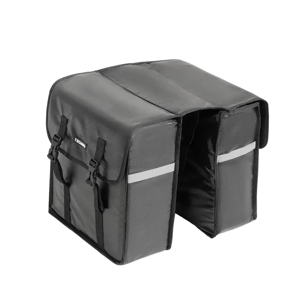 TOSUOD Bicycle Rear Seat Bag 28L Capacity Bike Panniers Snowflake Dragon Dance Cloth Material Waterproof Reflective