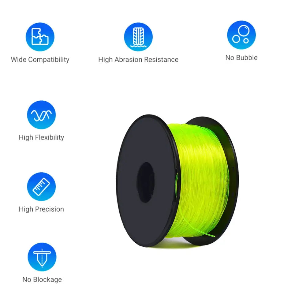 TPU Flexible 3D Printer Filament 1.75mm (250g) (different colours available) - SS