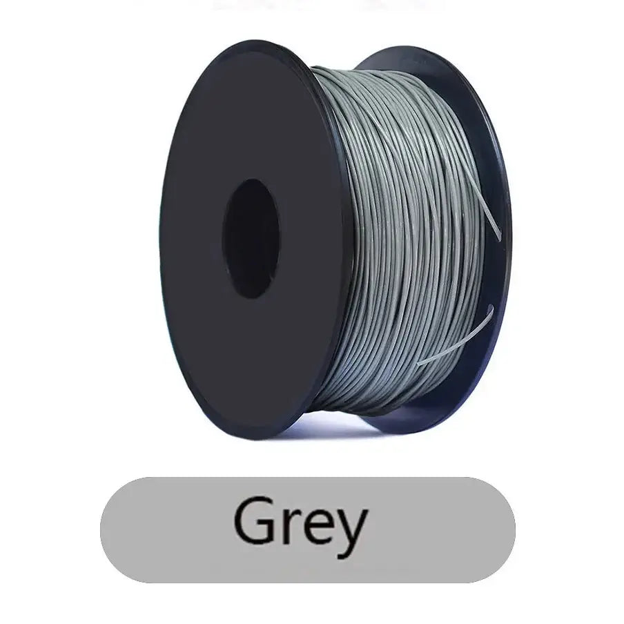 TPU Flexible 3D Printer Filament 1.75mm (250g) (different colours available) - Grey / Filament - SS