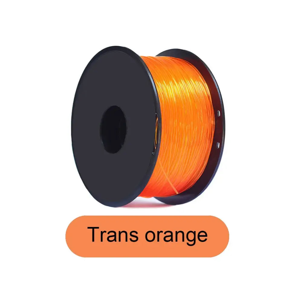 TPU Flexible 3D Printer Filament 1.75mm (250g) (different colours available) - Transparent Orange / Filament - SS