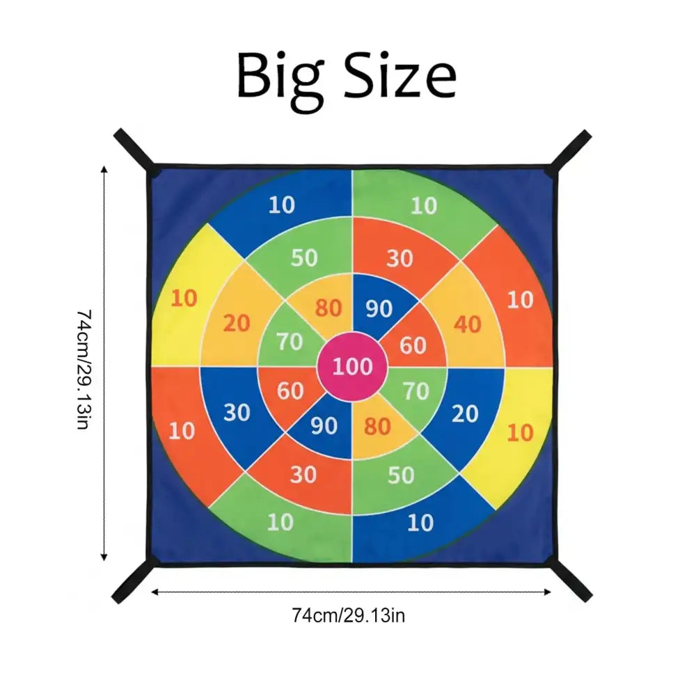 Trampoline Dart Board Sticky Ball Game Target Toy Set With Velcro Balls For Kids Adults Backyard Indoor Outdoor Party