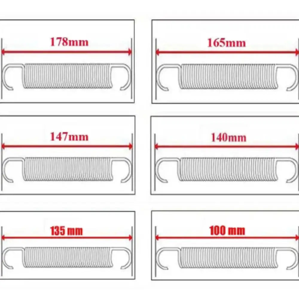 Trampoline Replacement Steel Springs (Pack of 10)