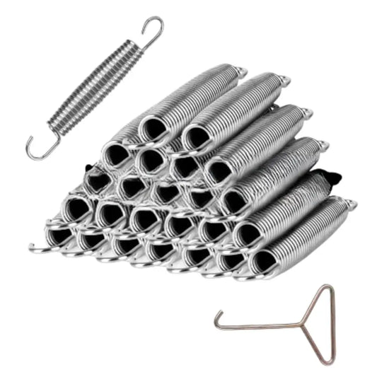 Trampoline Replacement Steel Springs (Pack of 10)