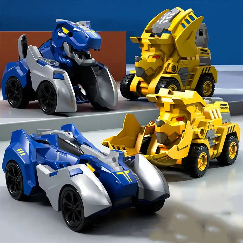 Transform Your Playtime with the 2-in-1 Transforming Dinosaur Car: A Dynamic Deformation Toy for Boys 14+