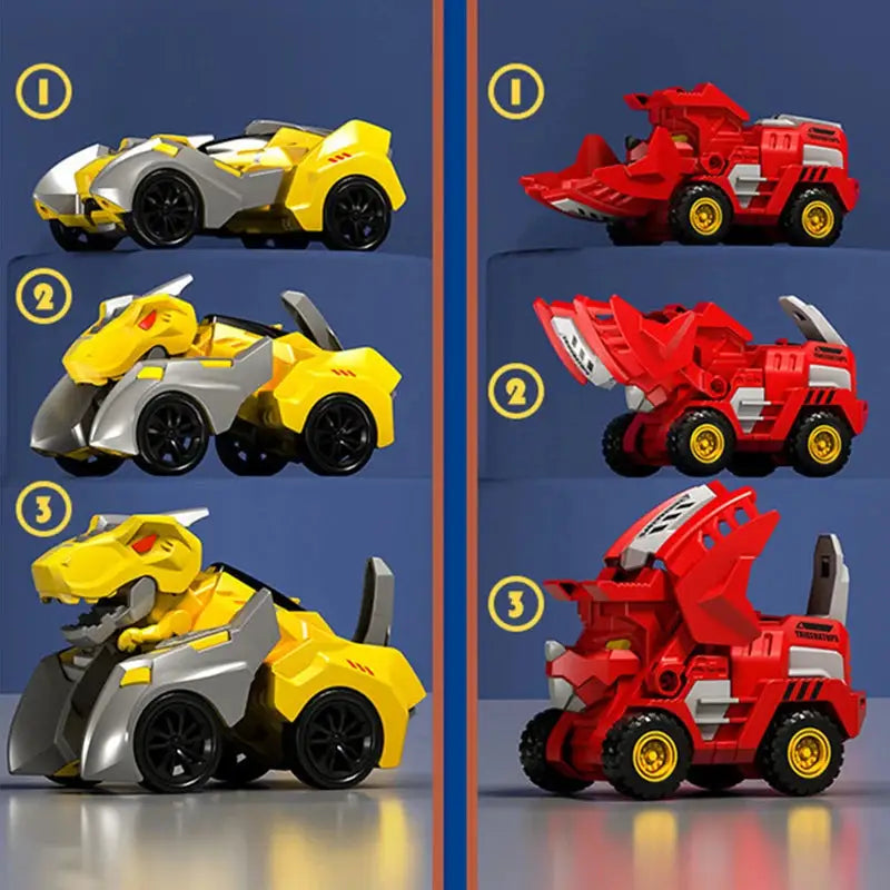 Transform Your Playtime with the 2-in-1 Transforming Dinosaur Car: A Dynamic Deformation Toy for Boys 14+
