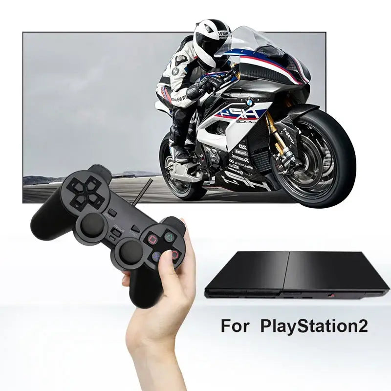 Transparent Blue PS2 Wired Controller – Dual Vibration (different colours available) - 9eight5