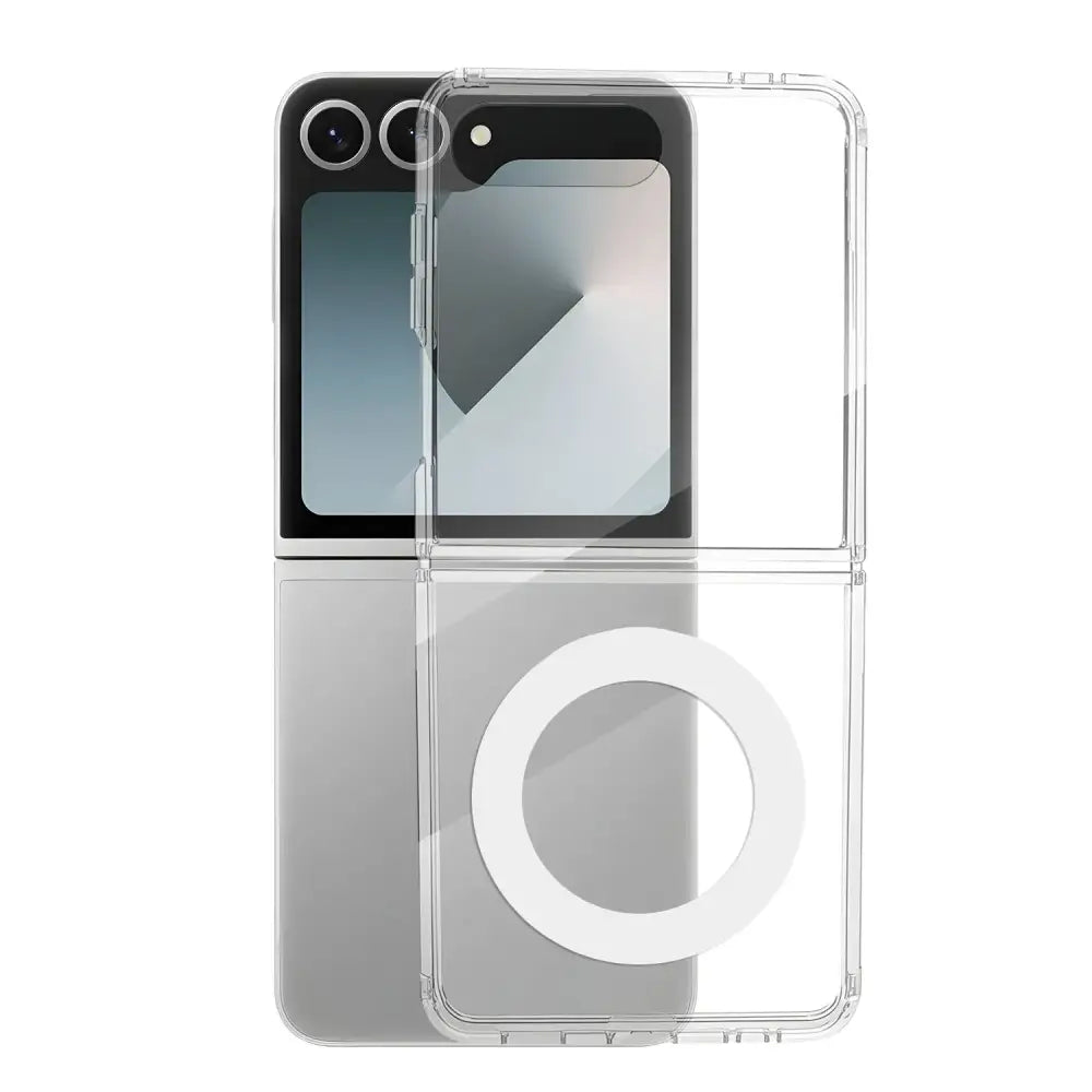 Transparent Magsafe Case for the Samsung Galaxy Z Flip7 (2 types of variant available) - Magnetic Case / Galaxy Z Flip7