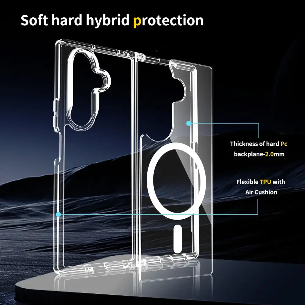 Transparent Phone Case for the Samsung Galaxy Z Fold7 - Transparent / Galaxy Z Fold7 - 9eight5