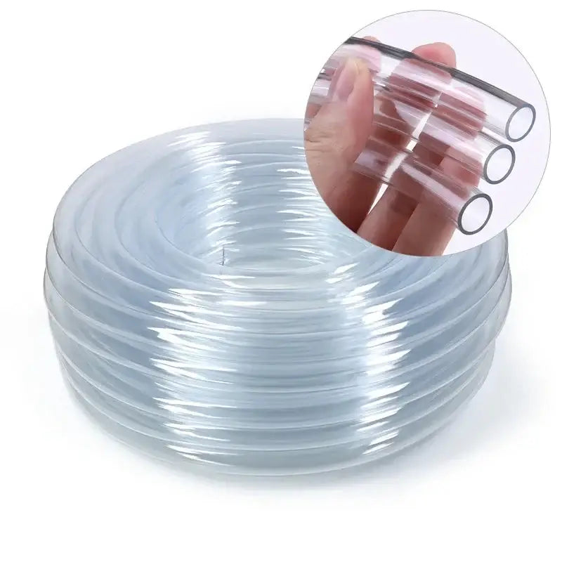 Transparent PVC Garden Hose (different sizes available) - Transparent / ID 25mm x OD 27mm - SS