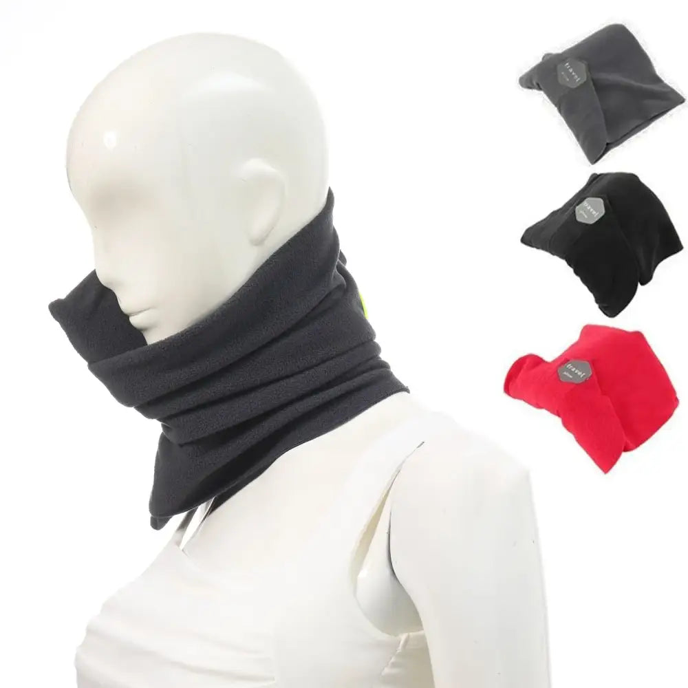 Travel Neck Pillow with Chin Support Strap (3 colours available) - SS