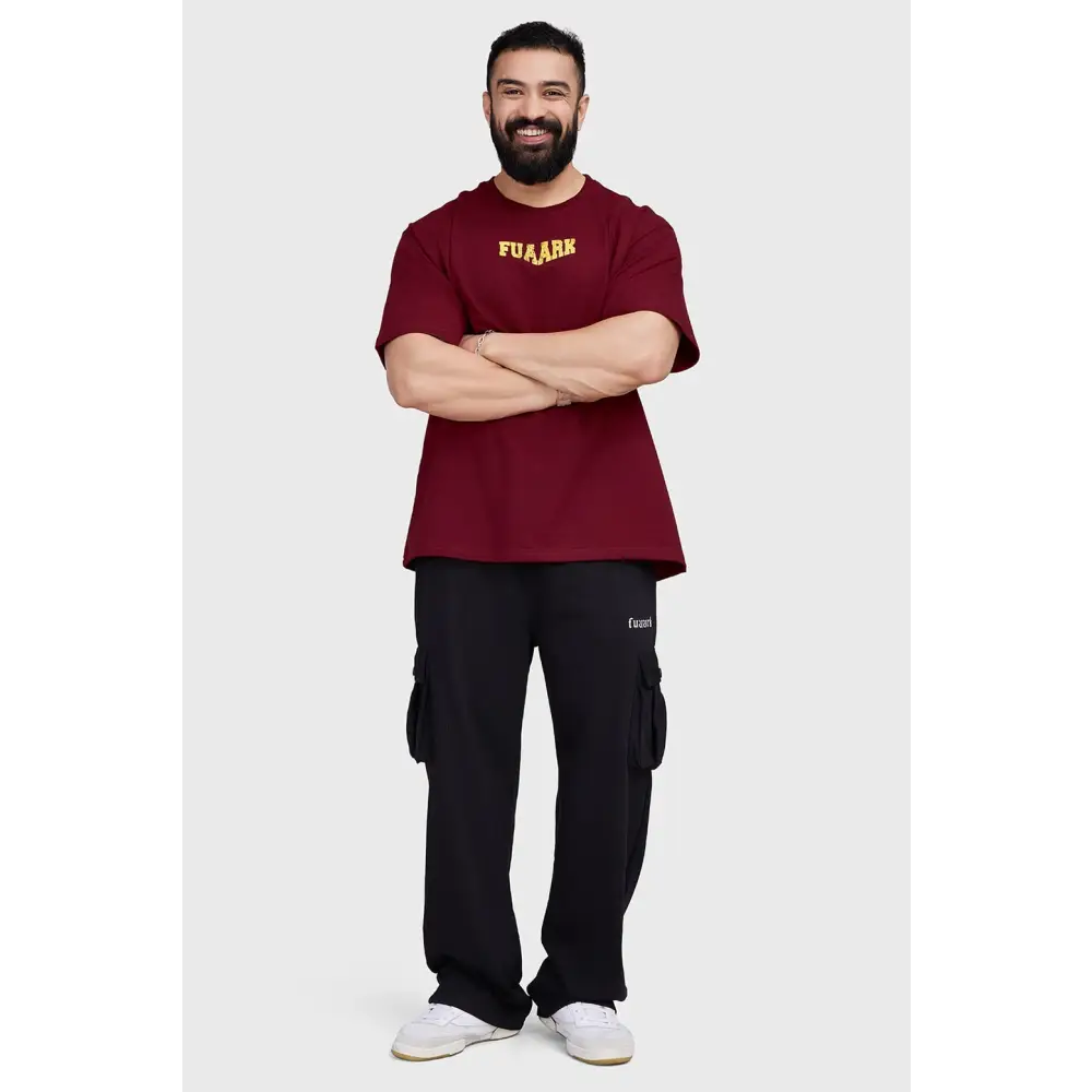 Trendsetter Oversized T-shirt Maroon - Tshirts