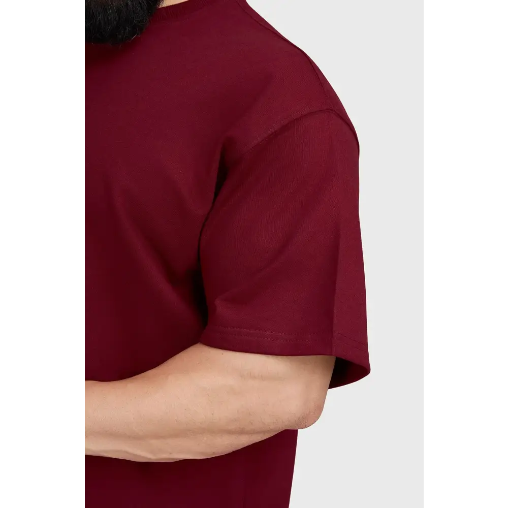 Trendsetter Oversized T-shirt Maroon - Tshirts