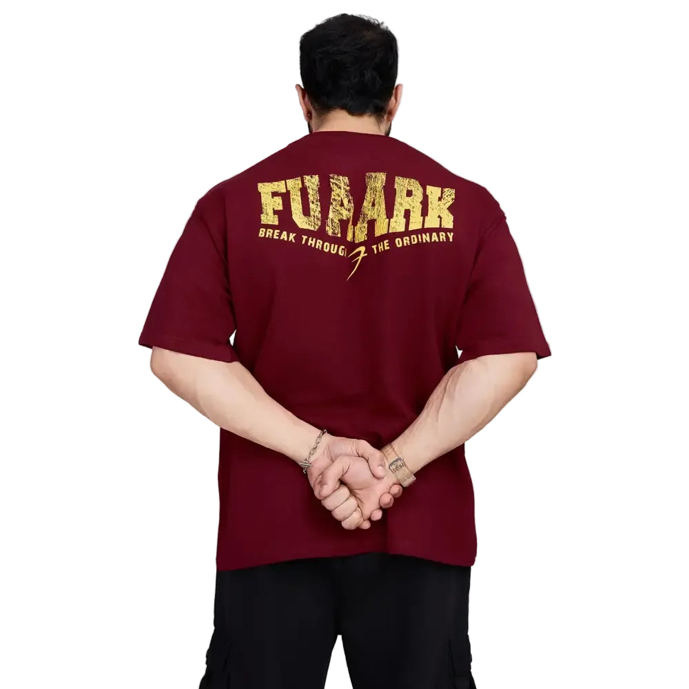 Trendsetter Oversized T-shirt Maroon - Tshirts