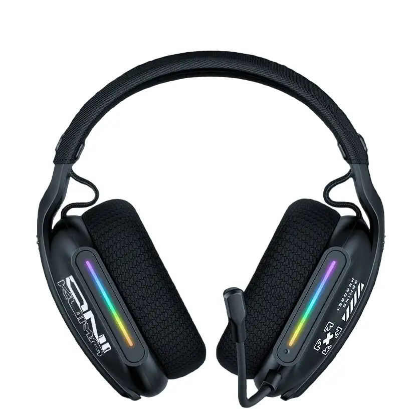 Tri-Mode RGB Gaming Headset – 2.4G Wireless & Wired Long Life - GT808 / Gaming Headset - 9eight5
