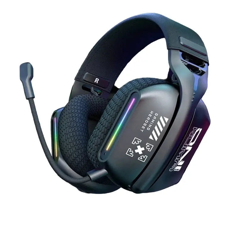 Tri-Mode RGB Gaming Headset – 2.4G Wireless & Wired Long Life - GT808 / Gaming Headset - 9eight5