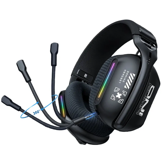Tri-Mode RGB Gaming Headset – 2.4G Wireless & Wired Long Life - GT808 / Gaming Headset - 9eight5