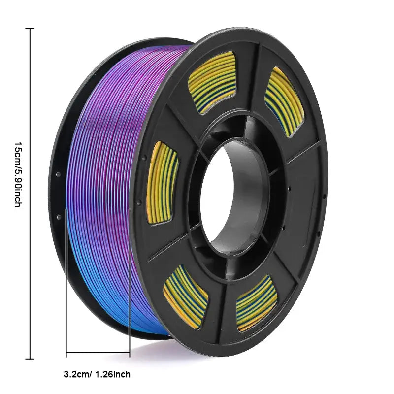 Tricolour Silk PLA 3D Printer Filament 1.75mm (250g) - Filament - SS