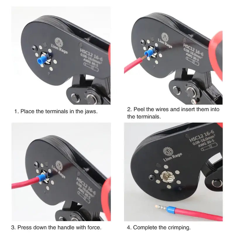Tubular Terminal Crimping Pliers - HBC
