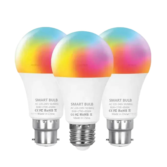 Tuya Bluetooth LED Bulb Dimmable 15W 18W E27 B22 220V RGBCW Color Change Lamps Smart Life APP Group Control Music