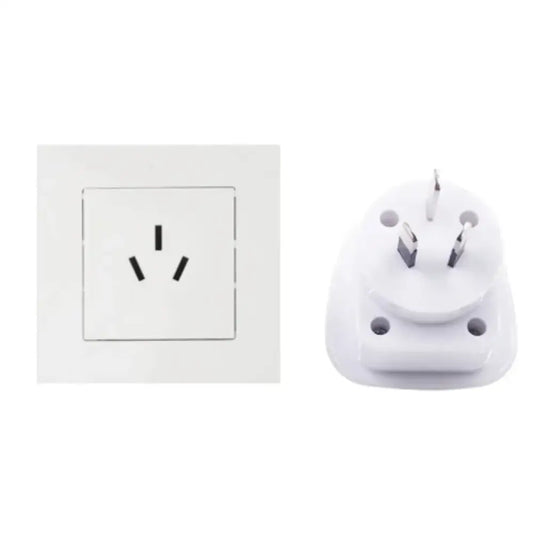 UK/US to AU Power Plug Adapter – 10A 250V - WHITE / AU Plug