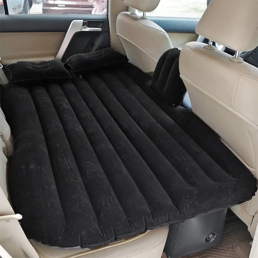 Ultra-Soft Inflatable Car Travel Bed (3 colours available) - Black / Air Cushion Bed - HBC