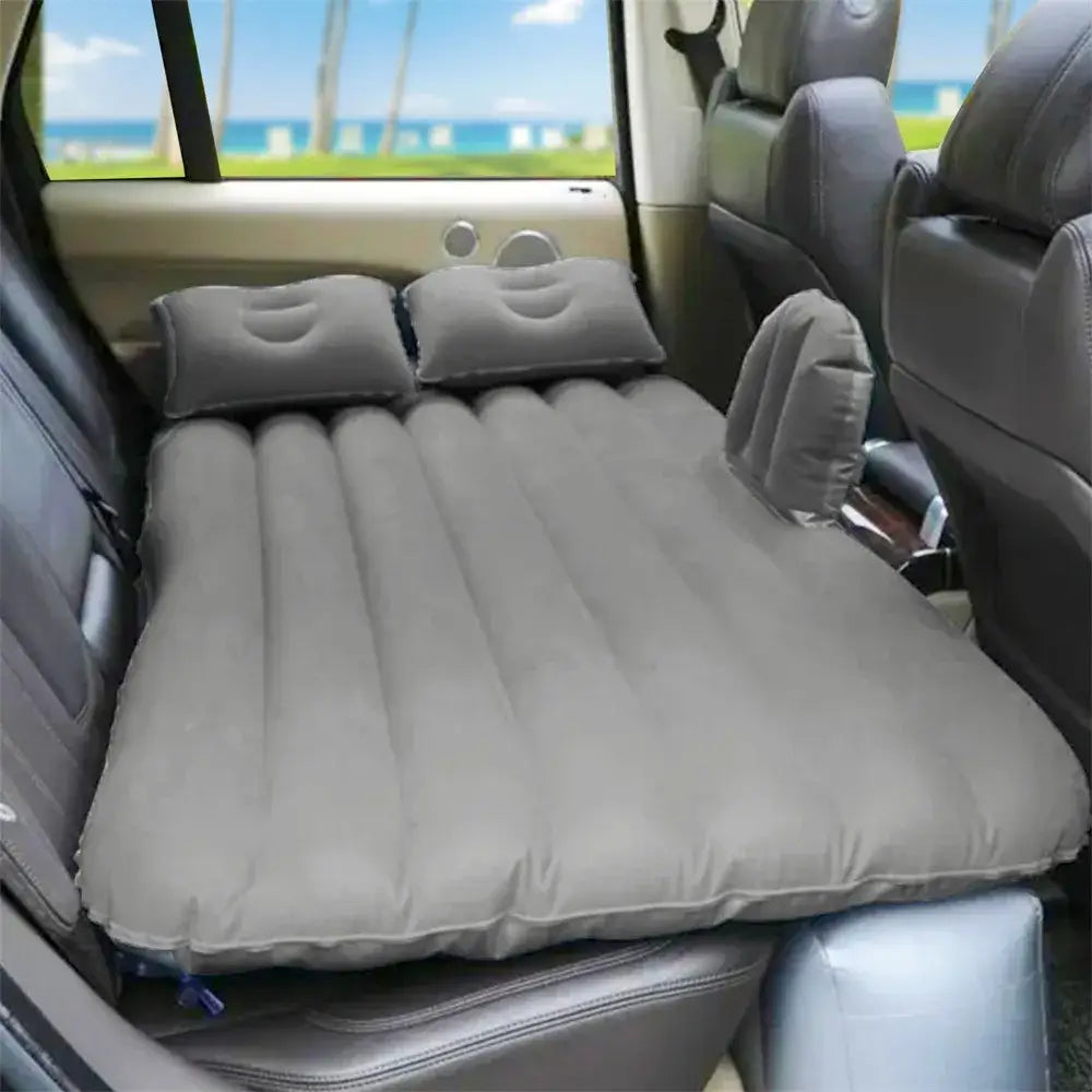 Ultra-Soft Inflatable Car Travel Bed (3 colours available) - Grey / Air Cushion Bed - HBC