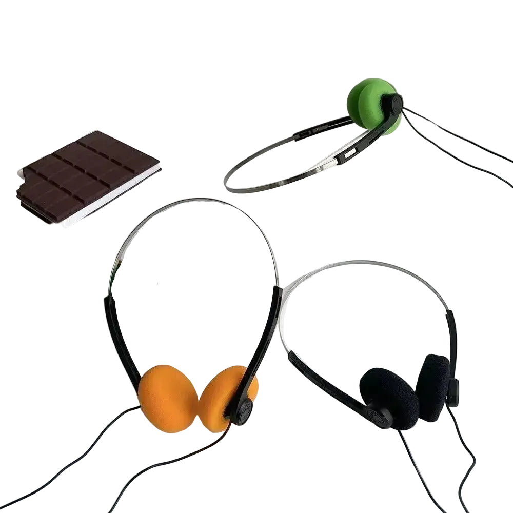 Underwire Headphone Music Mp3 Walkman Retro Feelings Portable Wired Small Headphones Sports Fashion Photo Prop