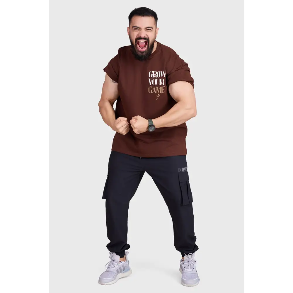 Unisex Grow Oversized T-shirts Coffee