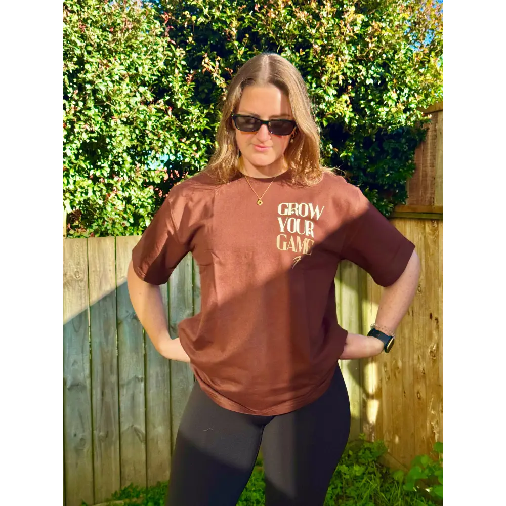 Unisex Grow Oversized T-shirts Coffee