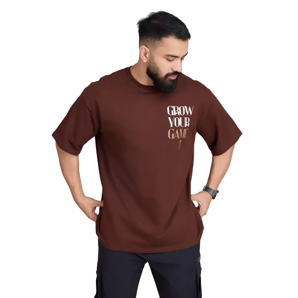 Unisex Grow Oversized T-shirts Coffee