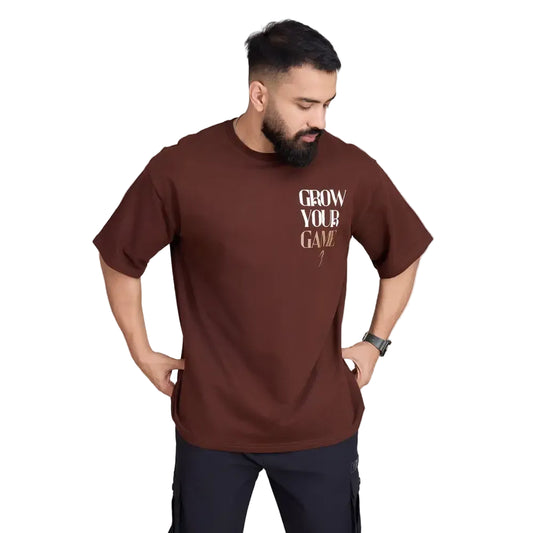 Unisex Grow Oversized T-shirts Coffee