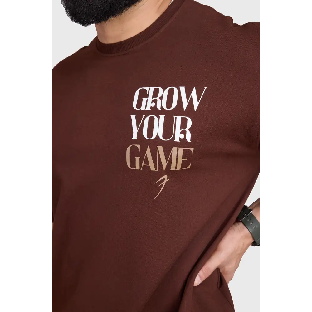 Unisex Grow Oversized T-shirts Coffee