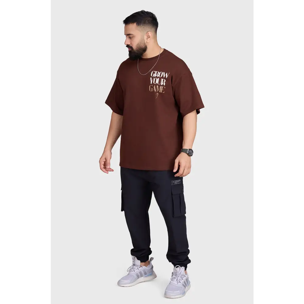 Unisex Grow Oversized T-shirts Coffee