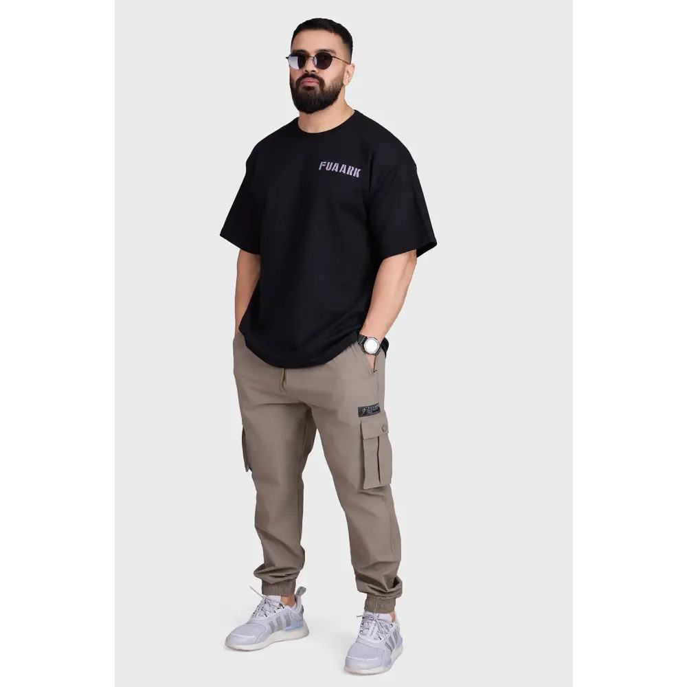 Unisex Rage Oversized T-shirts Black