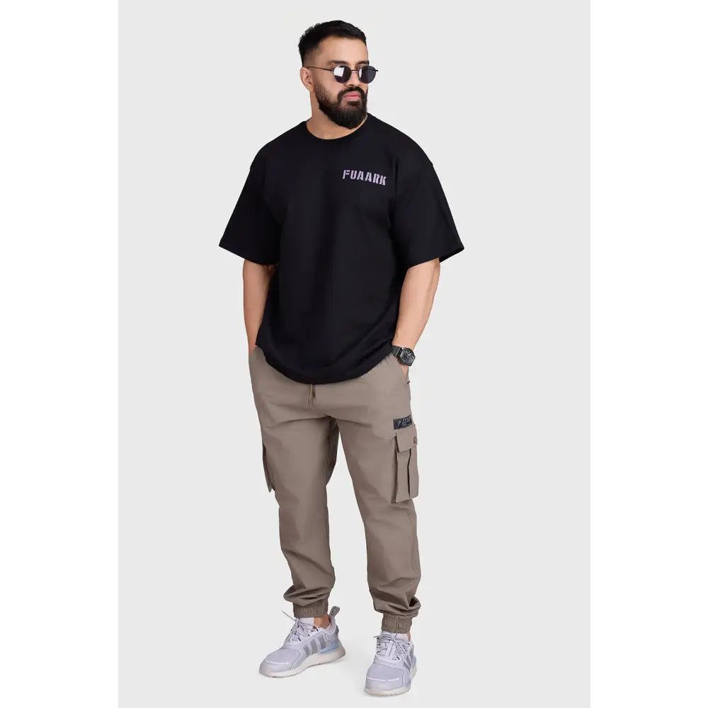 Unisex Rage Oversized T-shirts Black