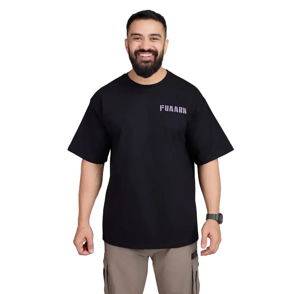 Unisex Rage Oversized T-shirts Black