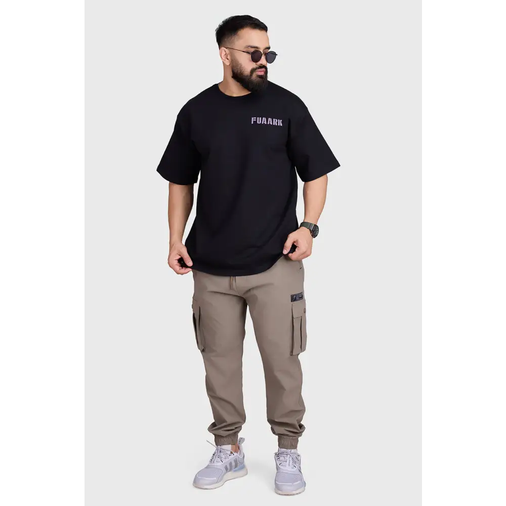 Unisex Rage Oversized T-shirts Black