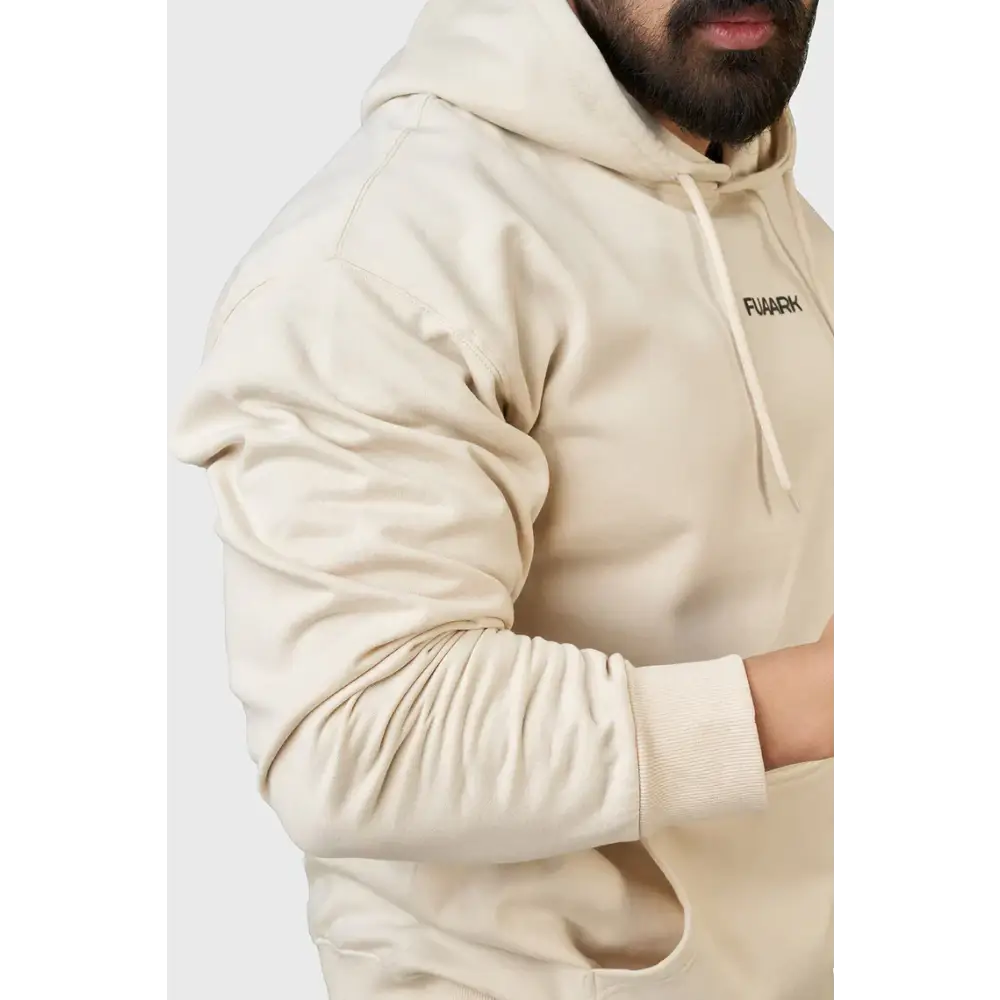 Unisex Signature Oversized Hoodies Beige - Hoodie