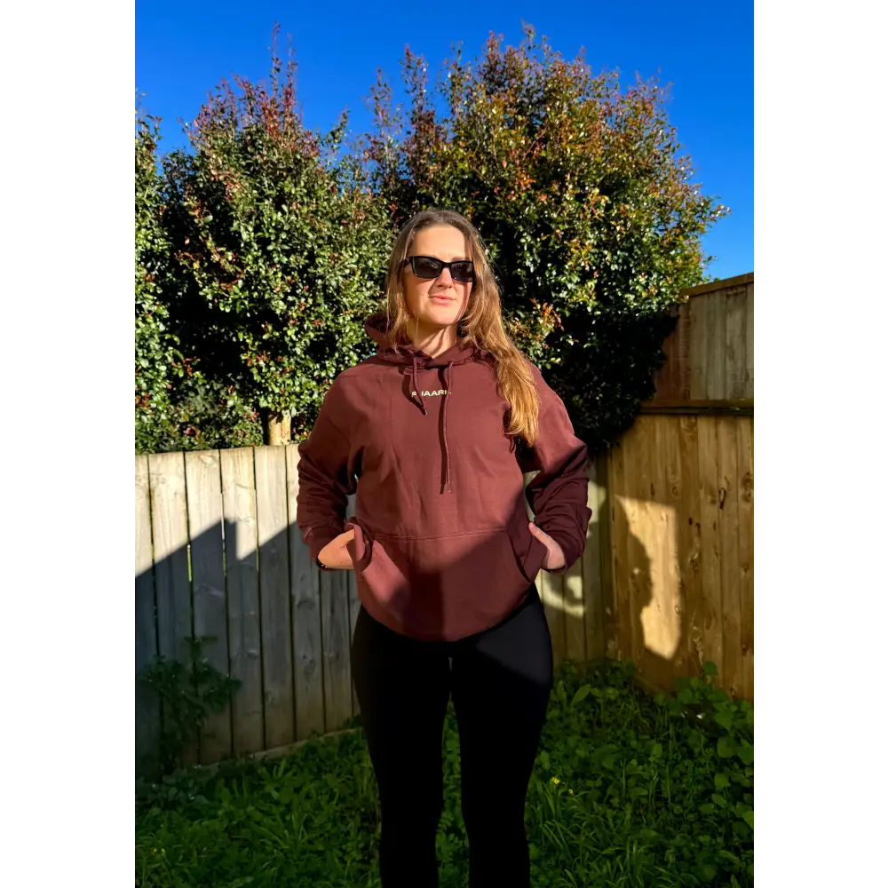 Unisex Signature Oversized Hoodies Brown - Hoodie